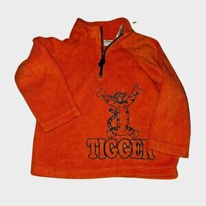 DISNEY WINNIE THE POOH TIGGER FLEECE BABY PULLOVER 12 Months y2k